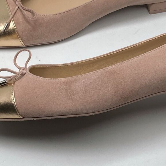 Stuart Weitzman Cap Toe Suede Ballet Flats size 9.5 - Picture 6 of 12